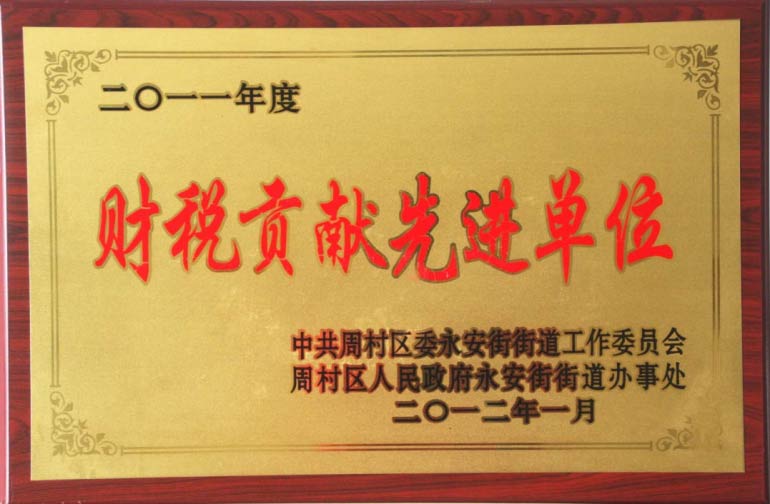 財稅貢獻(xiàn)先進(jìn)單位